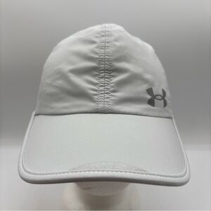Under Armour Launch Run Hat Women White ISO-Chill Running Reflective Adjustable